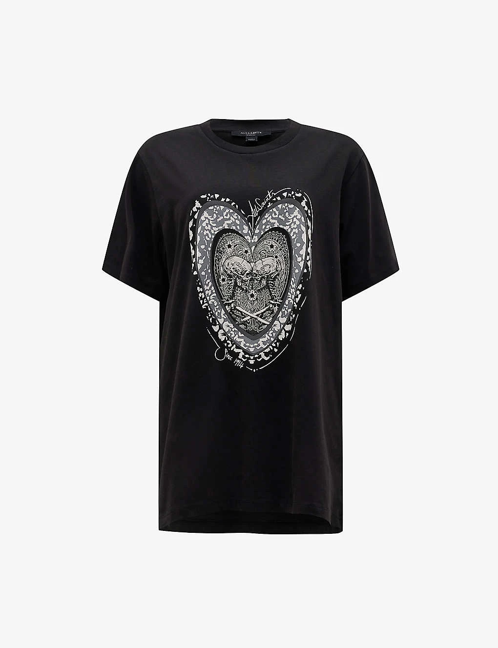 AllSaints Levine Graphic-print Organic Cotton-jersey T-shirt 3 AllSaints Levine Graphic-print Organic Cotton-jersey T-shirt