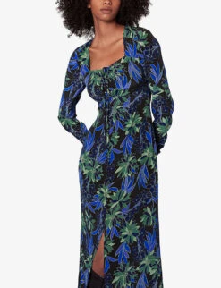 Whistles Scaling Blossom Patterned Silk Dress 9 Whistles Scaling Blossom Patterned Silk Dress -Closet By She R04056791 MULTICOLOURED ALT02