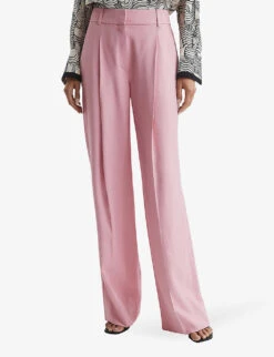 Reiss Bonnie Wide-leg Woven Trosuers -Closet By She R04068067 PINK ALT02