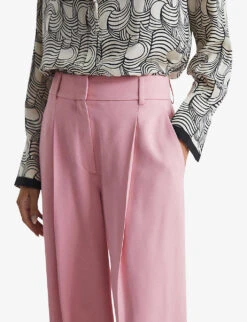 Reiss Bonnie Wide-leg Woven Trosuers -Closet By She R04068067 PINK ALT04