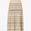 Simona Space-dye Cotton-blend Knitted Midi Skirt -Closet By She R04068499 DAFFODILSPACEDYE M