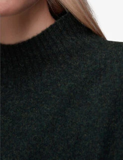 Whistles Wool Knitted Mini Dress -Closet By She R04068726 DARKGREEN ALT04