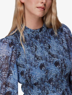 Whistles Recycled Polyester Midi Dress -Closet By She R04069782 MULTICOLOURED ALT05