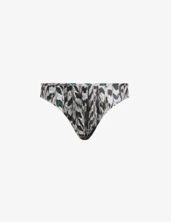 AllSaints Heidi Ines Low-rise Stretch Recycled-polyamide Bikini Bottoms