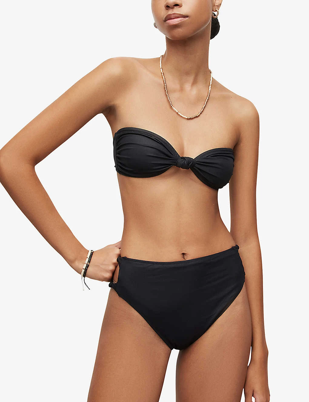 AllSaints Emma Knot High-rise Bikini Bottoms 5 AllSaints Emma Knot High-rise Bikini Bottoms - Image 3