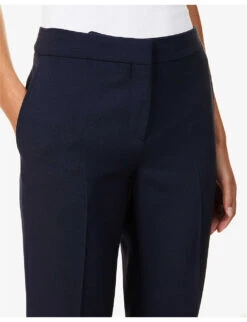 STELLA MCCARTNEY Core Tapered-leg Mid-rise Stretch-woven Trousers 11 STELLA MCCARTNEY Core Tapered-leg Mid-rise Stretch-woven Trousers -Closet By She R04085980 INK ALT04