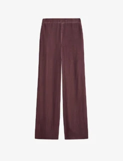Ted Baker Tansyat Wide-leg High-rise Velvet Trousers