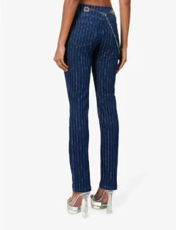 Tommy Straight-leg Mid-rise Stretch-cotton Trousers 10 Tommy Straight-leg Mid-rise Stretch-cotton Trousers -Closet By She R04086796 VARSITYPINSTRIPE ALT03