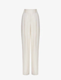 Reiss Arleth Pinstriped Lyocell-blend Trousers