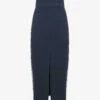 Reiss Pia High-rise Side-stripe Stretch-woven Pencil Skirt -Closet By She R04086997 NAVY M