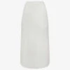 Reiss Axelle High-rise Linen-blend Midi Skirt -Closet By She R04086999 WHITE M