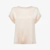 Reiss Helen Relaxed-fit Stretch-silk T-shirt