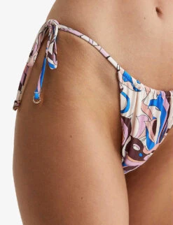 Reiss Jamila Print-embellished High-rise Bikini Bottoms -Closet By She R04087105 MULTI ALT04