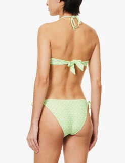 Melissa Odabash Canary Geometric-print Bikini Top -Closet By She R04090050 LINKSLIME ALT03