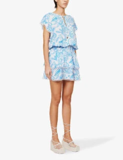 Melissa Odabash Keri Paisley-print Stretch-woven Mini Dress 9 Melissa Odabash Keri Paisley-print Stretch-woven Mini Dress -Closet By She R04090058 CERAMIC ALT02