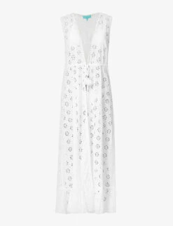 Melissa Odabash Tessa V-neck Cotton Kaftan