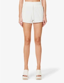 Melissa Odabash Harley Mid-rise Cotton-blend Shorts -Closet By She R04090070 WHITE ALT02