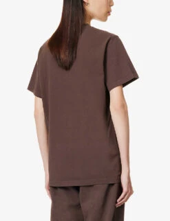 Fitness & Health Club Logo-embellished Cotton-jersey T-shirt 10 Fitness & Health Club Logo-embellished Cotton-jersey T-shirt -Closet By She R04090227 CHOCOLATEWHITE ALT03