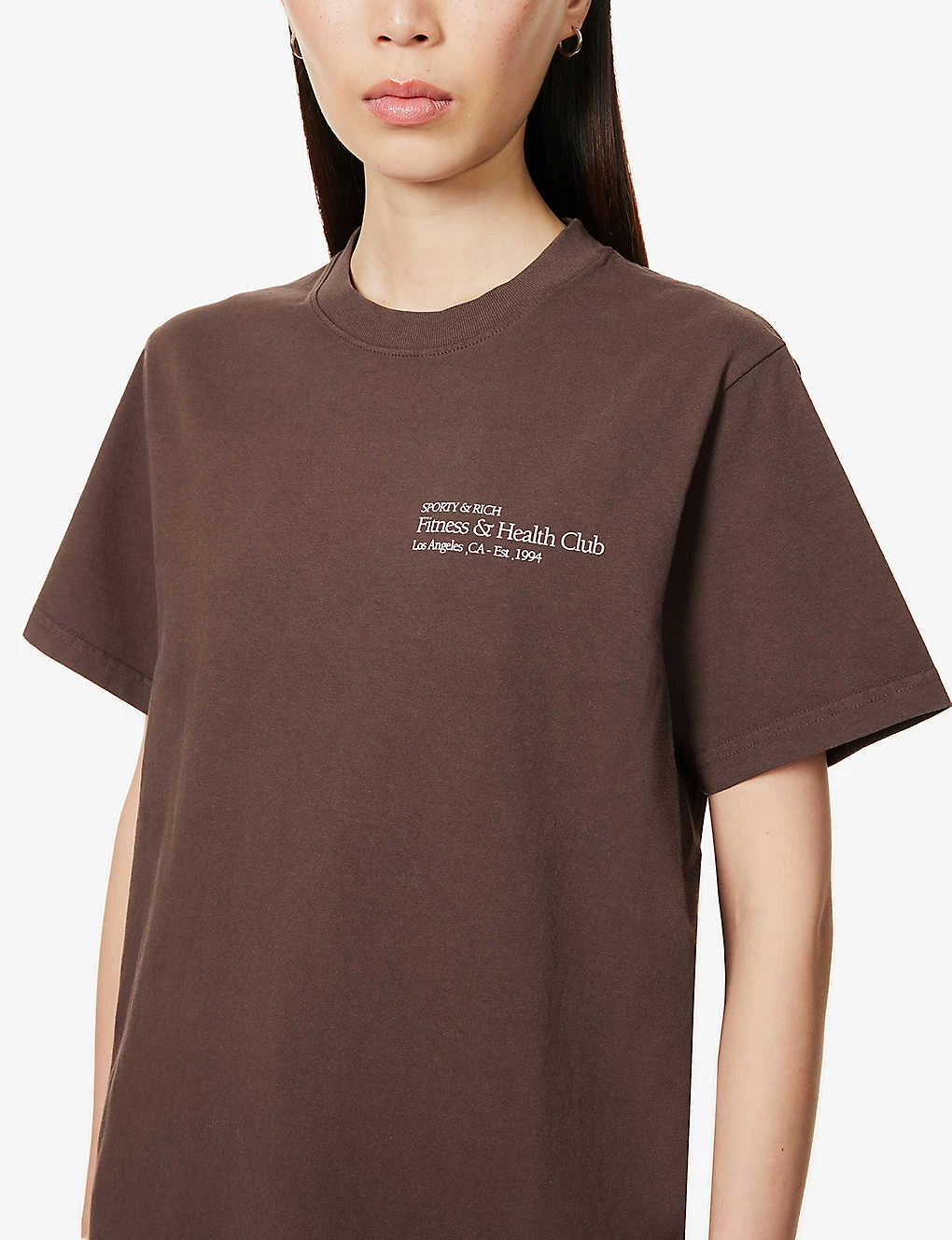 Fitness & Health Club Logo-embellished Cotton-jersey T-shirt 7 Fitness & Health Club Logo-embellished Cotton-jersey T-shirt - Image 5