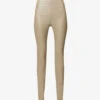 Joseph Skinny High-rise Leather Trousers