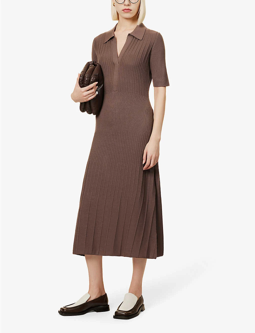Joseph Polo-neck Wool Knitted Midi Dress 4 Joseph Polo-neck Wool Knitted Midi Dress - Image 2