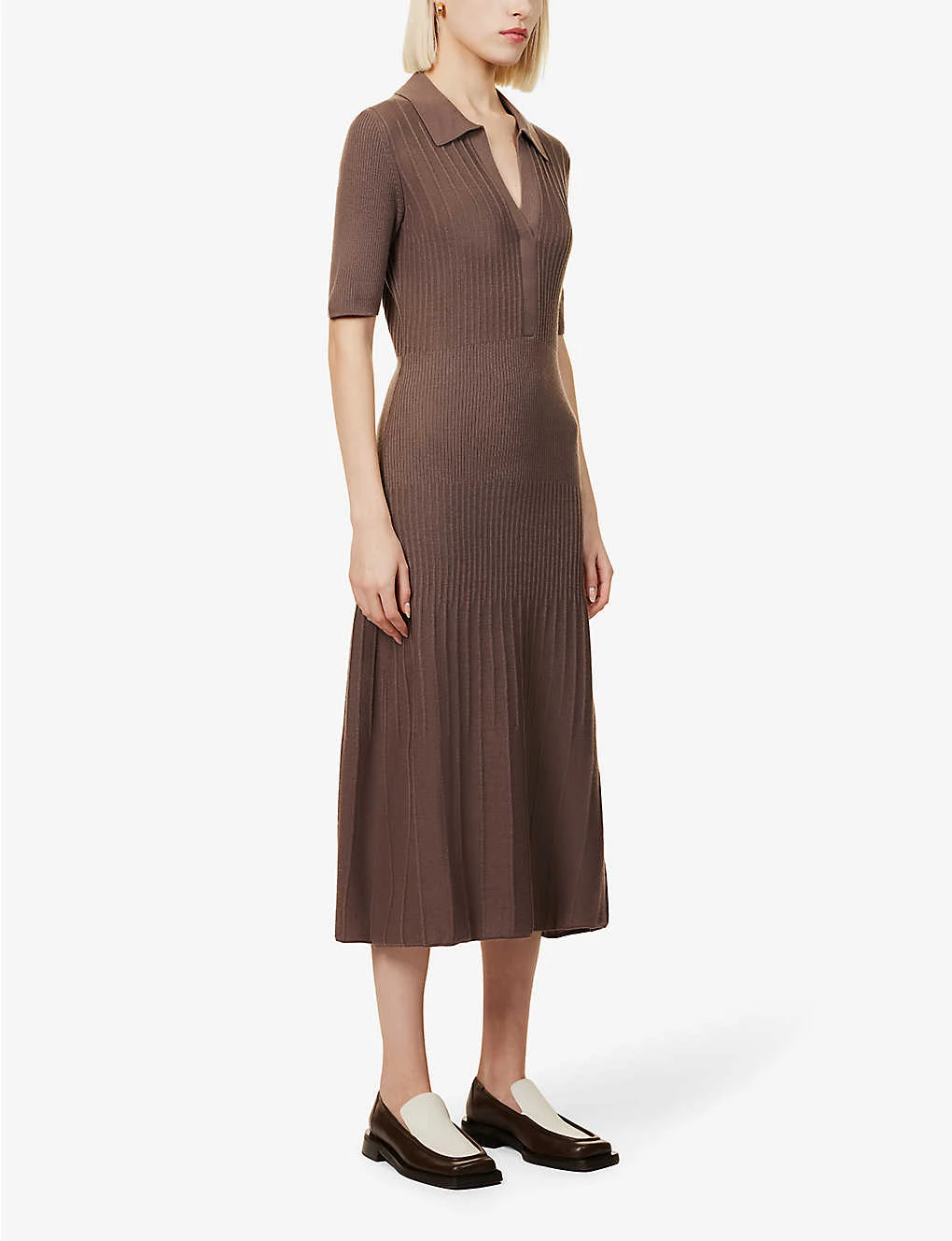 Joseph Polo-neck Wool Knitted Midi Dress 5 Joseph Polo-neck Wool Knitted Midi Dress - Image 3