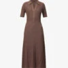 Joseph Polo-neck Wool Knitted Midi Dress -Closet By She R04095336 TRUFFLE M