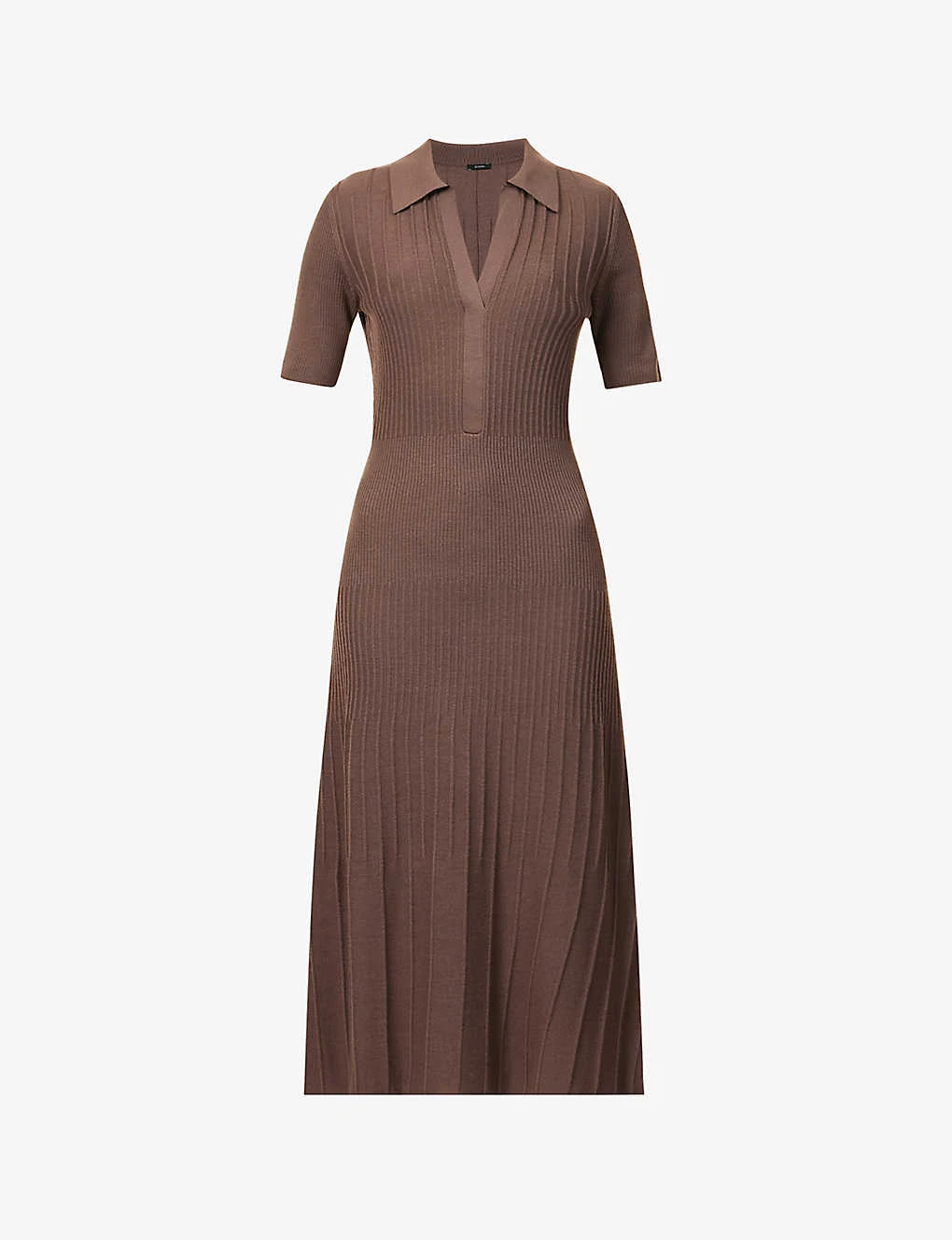 Joseph Polo-neck Wool Knitted Midi Dress 3 Joseph Polo-neck Wool Knitted Midi Dress