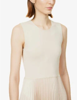 Joseph Dera Plisse Woven Midi Dress -Closet By She R04095347 MAPLEWOOD ALT04