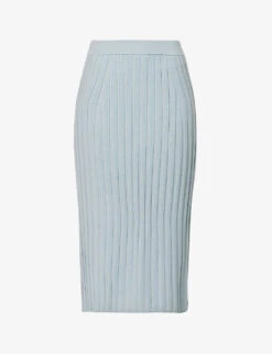 Joseph Split-hem Mid-rise Knitted Midi Skirt