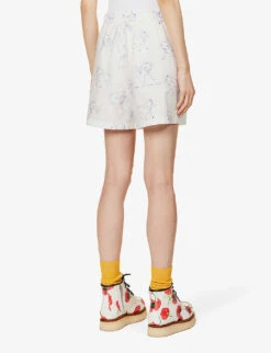 Yoshitomo Nara X Stella McCartney Graphic-print Cotton-poplin Shorts -Closet By She R04099325 MULTICOLOR ALT03
