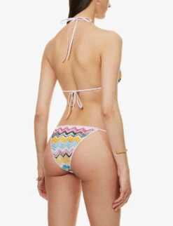 Missoni Abstract-patterned Triangle Rayon Bikini -Closet By She R04100165 BT004RMULTICHEVRON ALT03