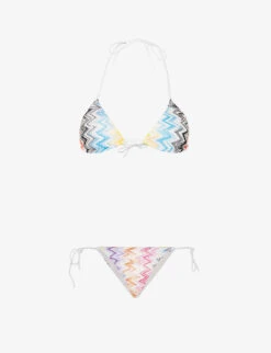 Missoni Spacedyed Chevron-knit Bikini