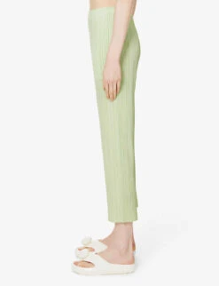May Pleated Knitted Trousers -Closet By She R04100466 61PASTELGREEN ALT02