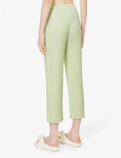 May Pleated Knitted Trousers -Closet By She R04100466 61PASTELGREEN ALT03