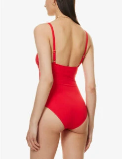 Melissa Odabash Lisbon Bow-embellished Swimsuit -Closet By She R04100770 RED ALT03