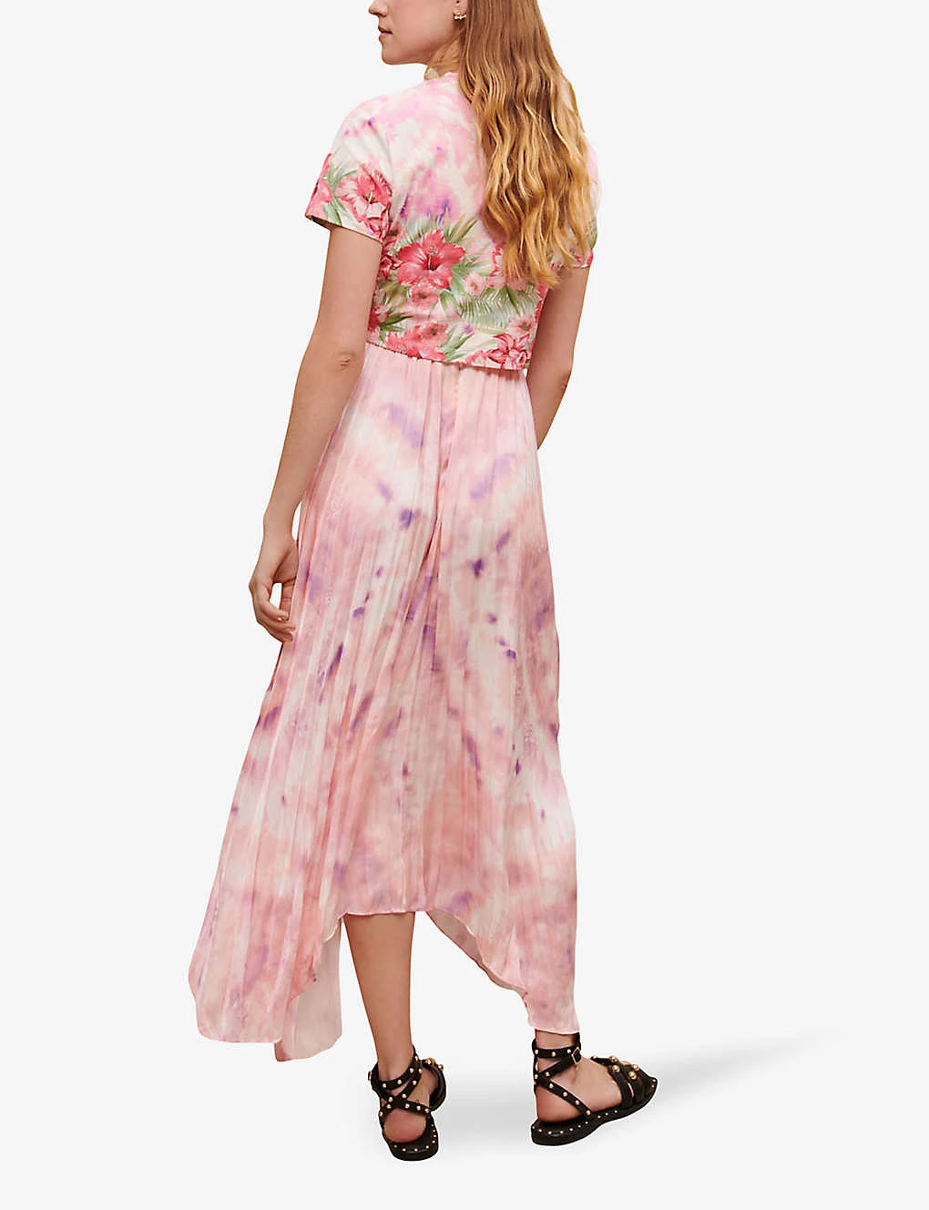 Maje Graphic-print Asymmetric-hem Woven Midi Skirt 6 Maje Graphic-print Asymmetric-hem Woven Midi Skirt - Image 4