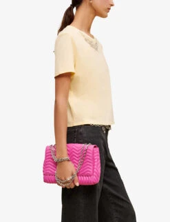 Maje Embellished-neckline Cotton-jersey T-shirt 9 Maje Embellished-neckline Cotton-jersey T-shirt -Closet By She R04101721 JAUNESORANGES ALT02