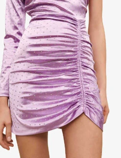 Maje Raparme Embellished Satin Mini Dress 11 Maje Raparme Embellished Satin Mini Dress -Closet By She R04101851 VIOLETS ALT04