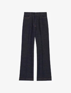 CLAUDIE PIERLOT Paolong High-rise Stretch-denim Trousers