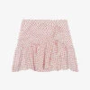 CLAUDIE PIERLOT Sister Floral-print Gathered-effect Cotton Mini Skirt -Closet By She R04104824 DIVERS M