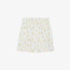 CLAUDIE PIERLOT Eita Mimosa-print Elasticated-waist Linen-blend Shorts 2 CLAUDIE PIERLOT Eita Mimosa-print Elasticated-waist Linen-blend Shorts -Closet By She R04105057 DIVERS M
