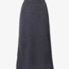 Distressed High-waist Knitted Skirt