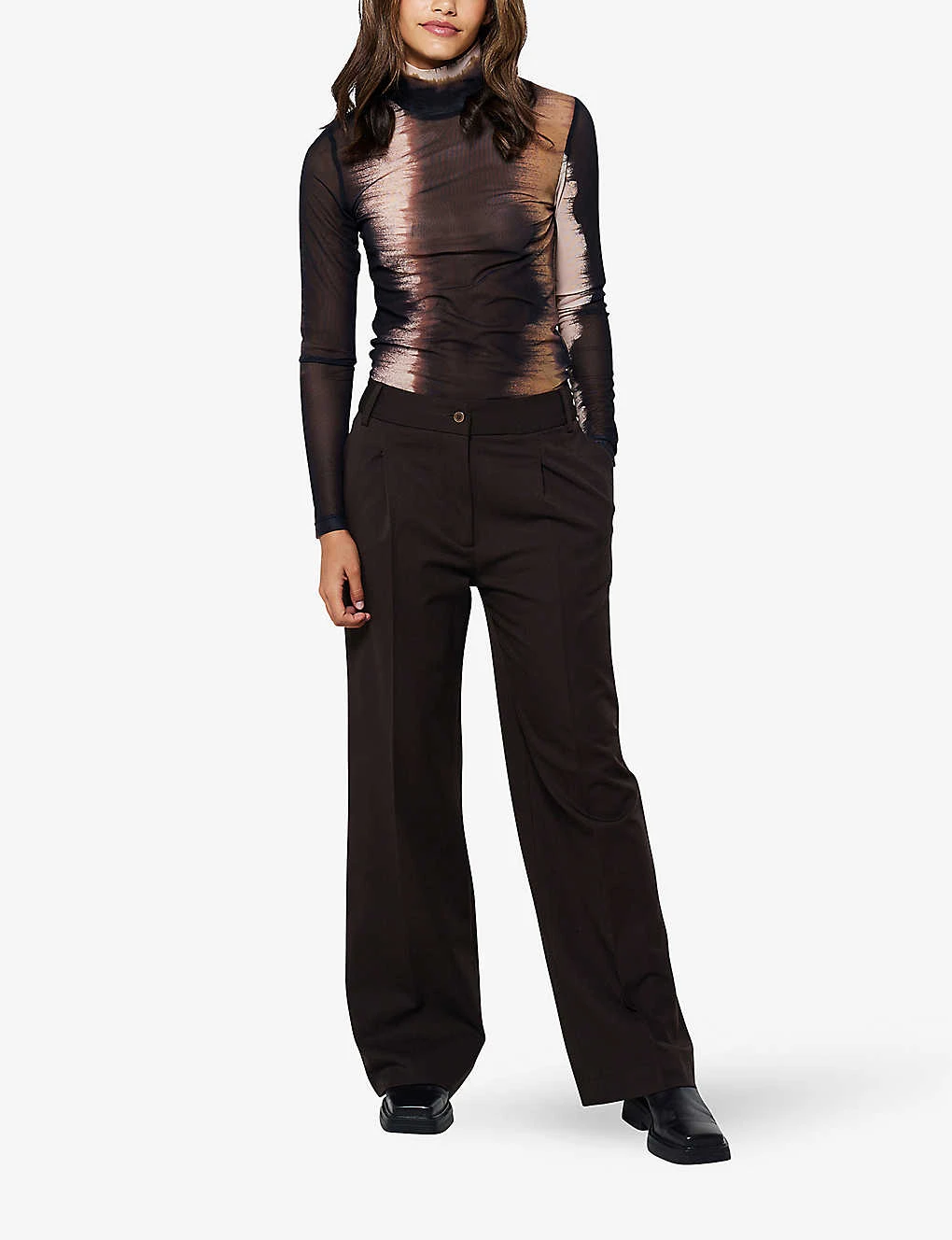 Germaine Straight-leg Mid-rise Recycled-polyester Trousers 4 Germaine Straight-leg Mid-rise Recycled-polyester Trousers - Image 2