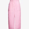 Marni Brand-embroidered High-rise Woven Midi Skirt 2 Marni Brand-embroidered High-rise Woven Midi Skirt -Closet By She R04110555 LIGHTPINK M