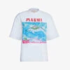Marni Graphic-print Cotton-jersey T-shirt -Closet By She R04110608 LILYWHITE M