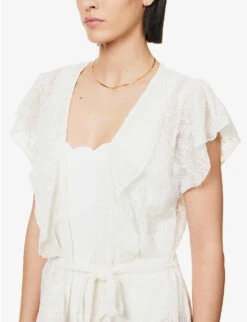 Melissa Odabash Brianna Frilled-trim Woven Midi Dress 11 Melissa Odabash Brianna Frilled-trim Woven Midi Dress -Closet By She R04111502 WHITE ALT04