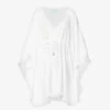 Melissa Odabash Isabelle Scalloped-trim Relaxed-fit Woven Cover-up -Closet By She R04111513 WHITEWHITE M
