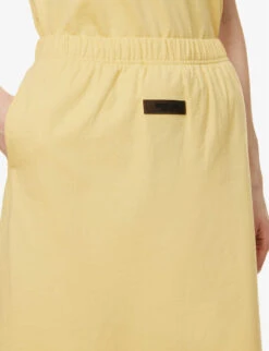 ESSENTIALS Cotton Midi Skirt -Closet By She R04111612 LIGHTTUSCAN ALT04