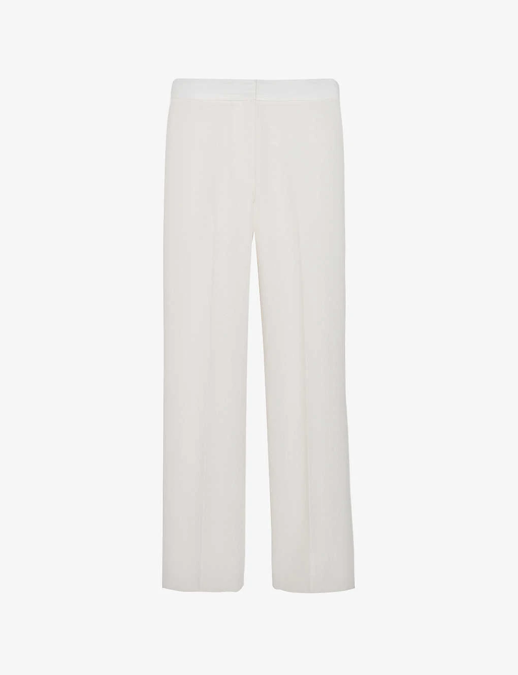 CLAUDIE PIERLOT Plume Satin-waist Straight-leg Woven Trousers 3 CLAUDIE PIERLOT Plume Satin-waist Straight-leg Woven Trousers